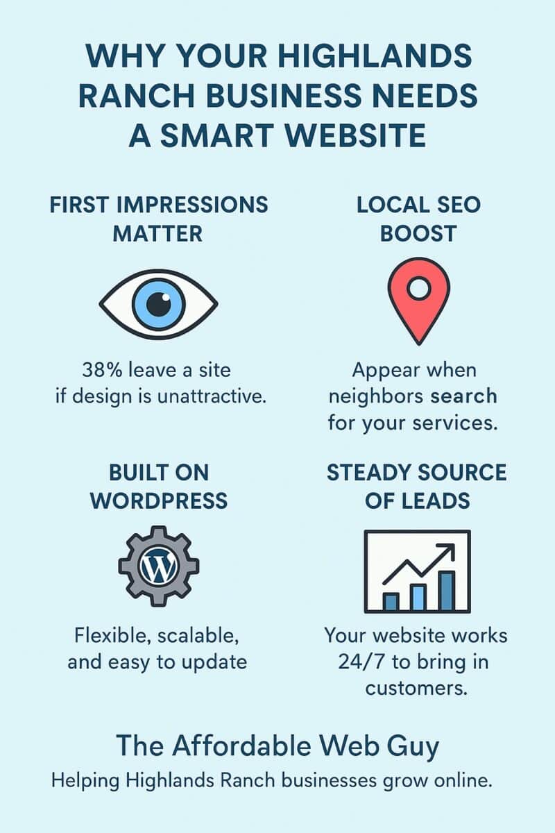 highlands ranch website infographic