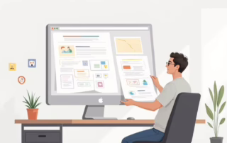 infographic website large screen