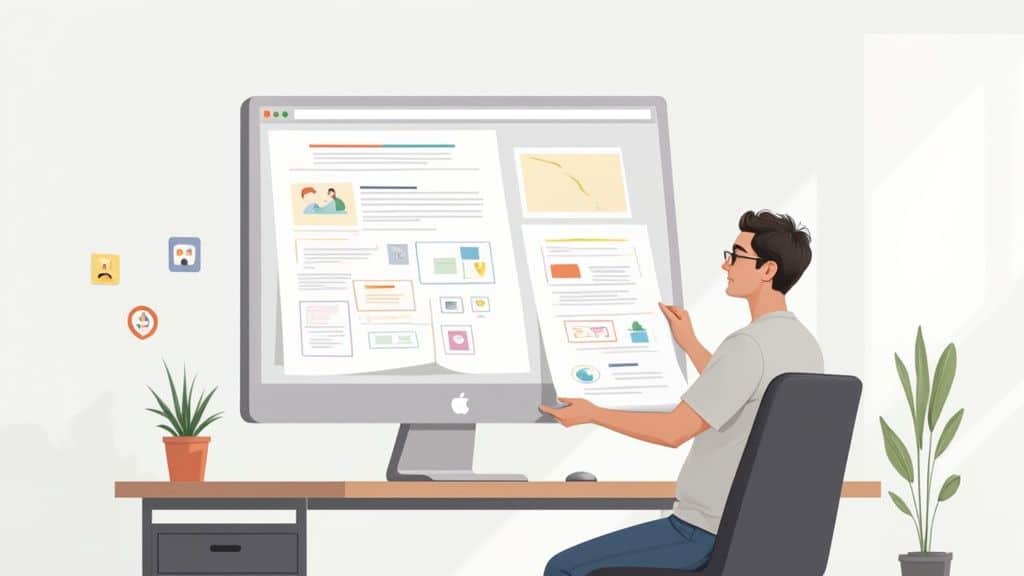 infographic website large screen